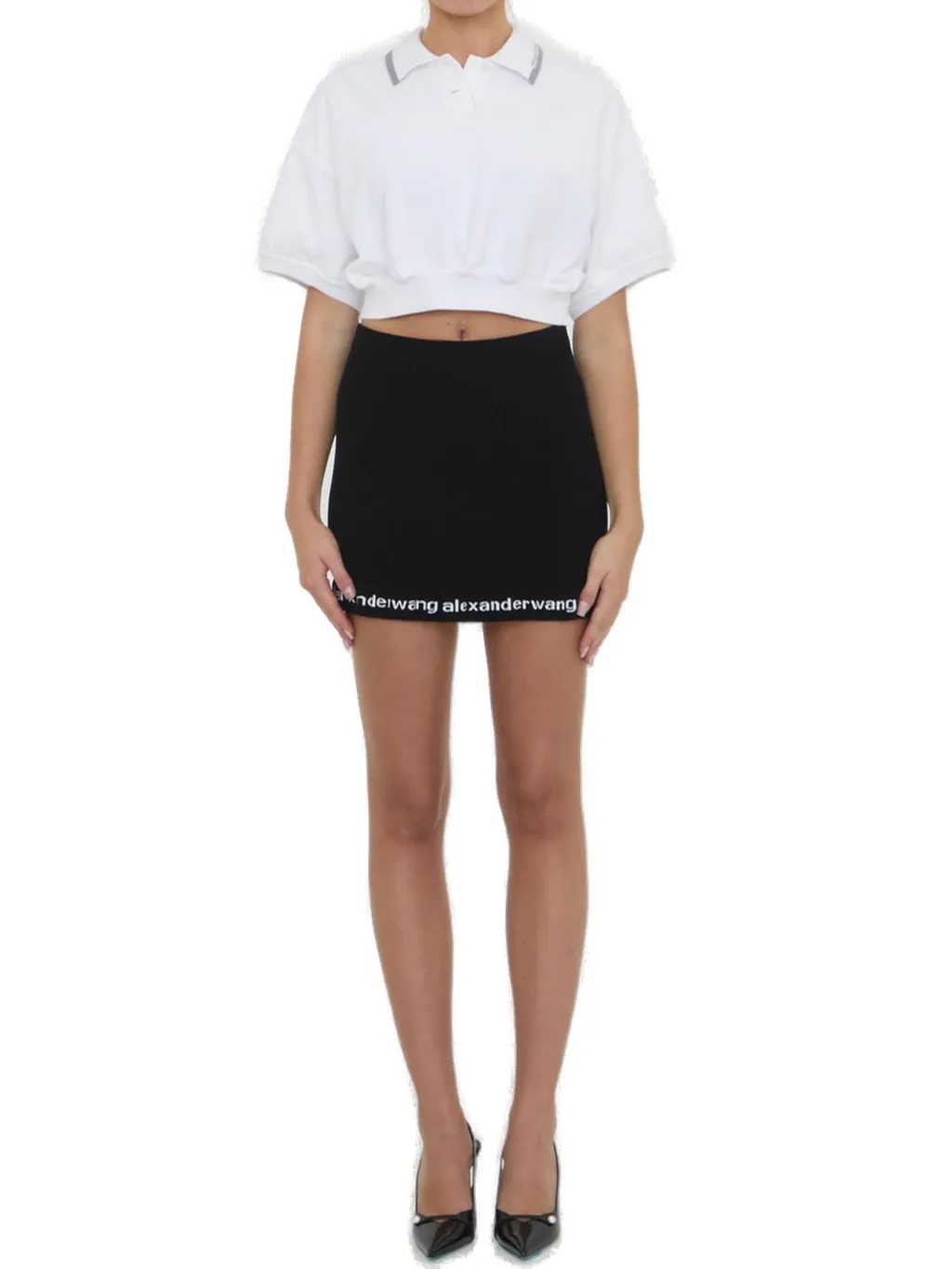 Cropped Polo Shirt