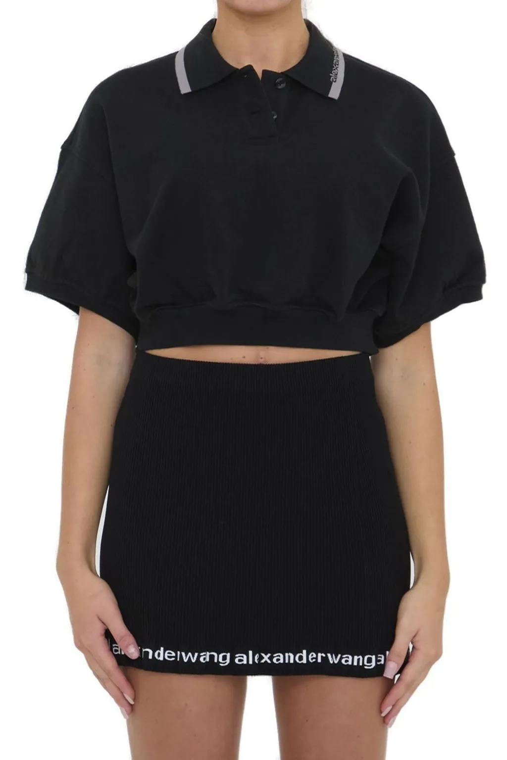 Cropped Polo Shirt