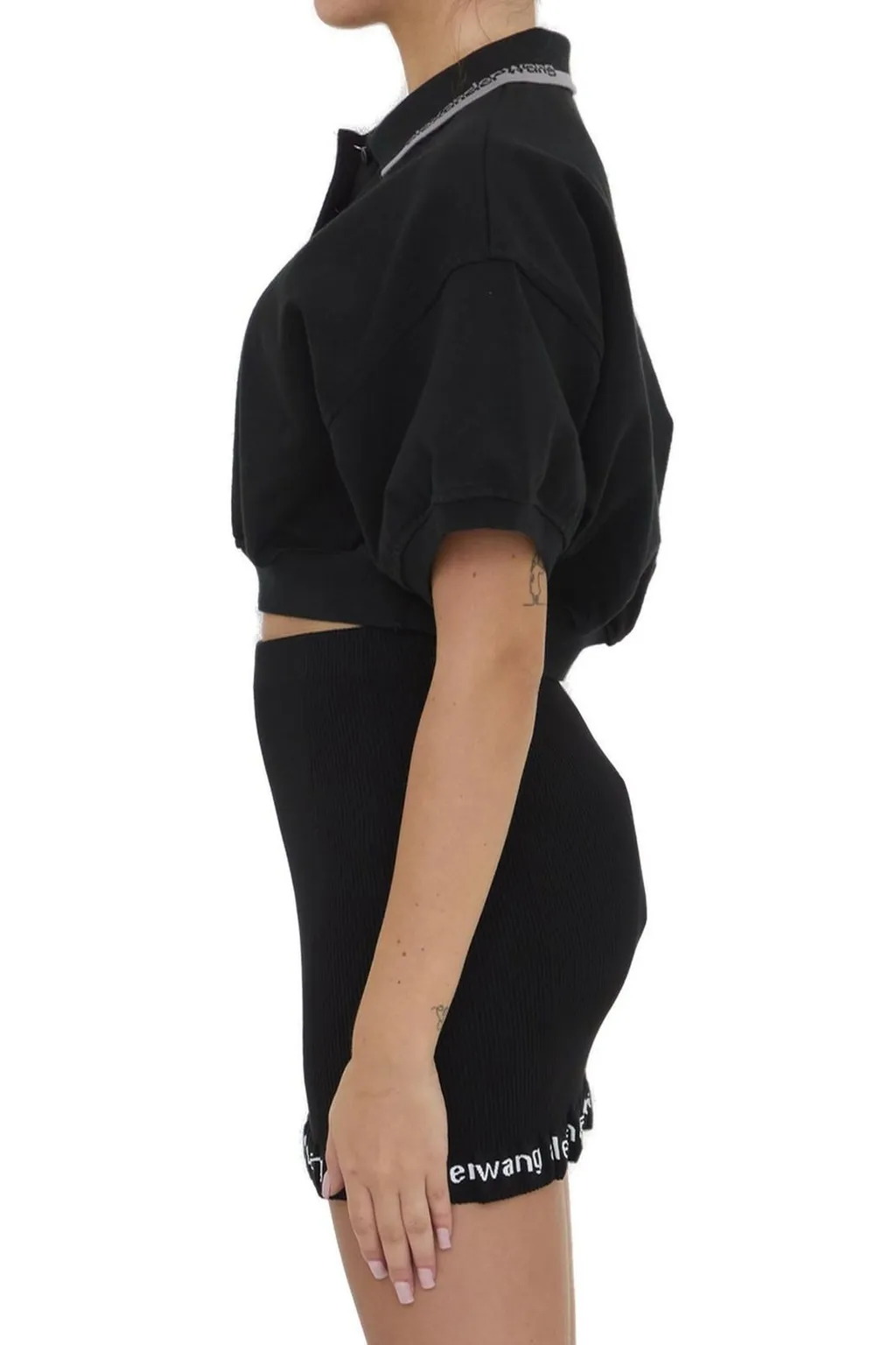 Cropped Polo Shirt