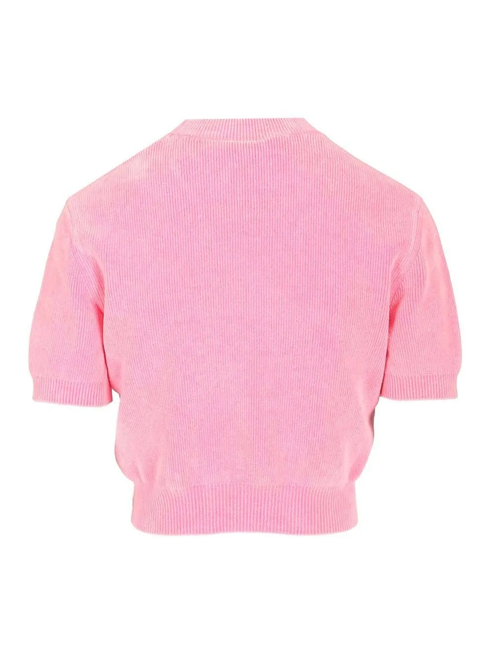 Short-Sleeved Cropped Jumper