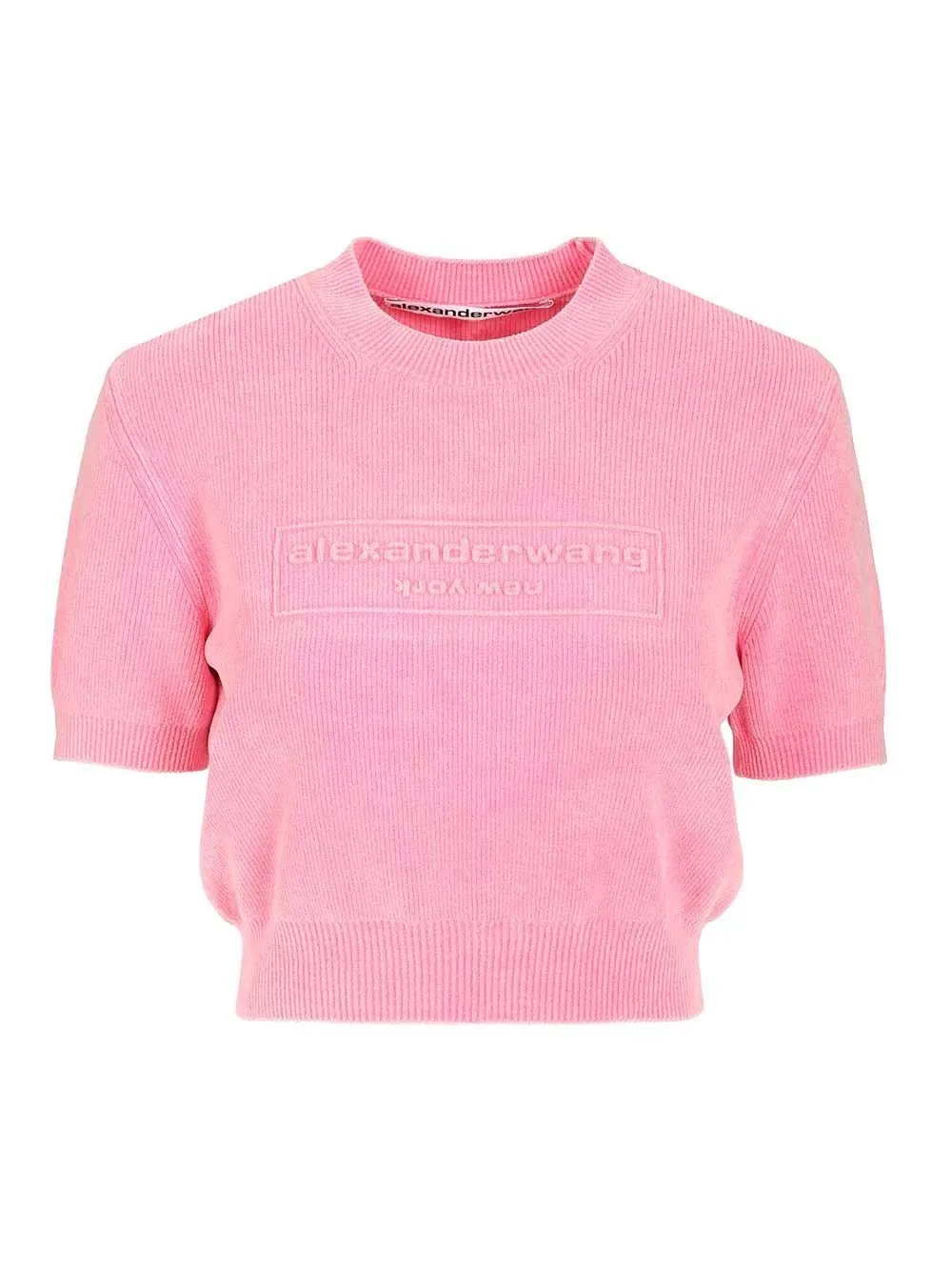 Short-Sleeved Cropped Jumper