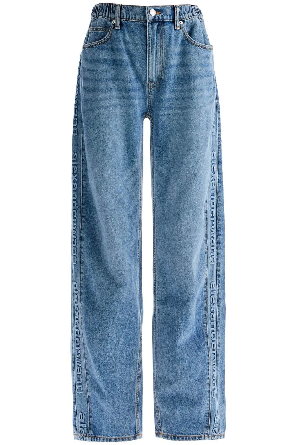 Logo-Embossed Balloon Jeans