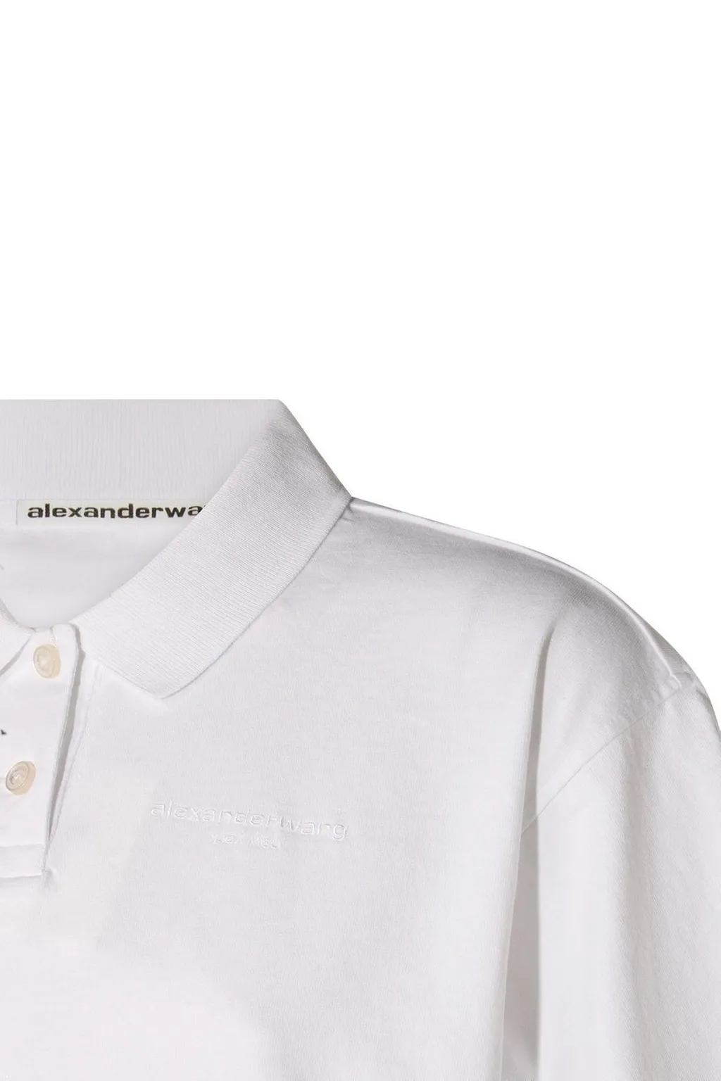 Short-Sleeved Cropped Polo Shirt