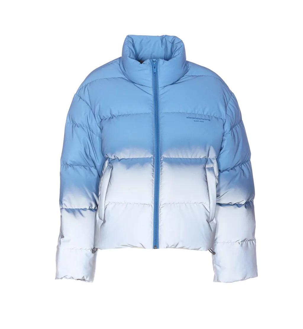 Reflective Cropped Puffer Coat