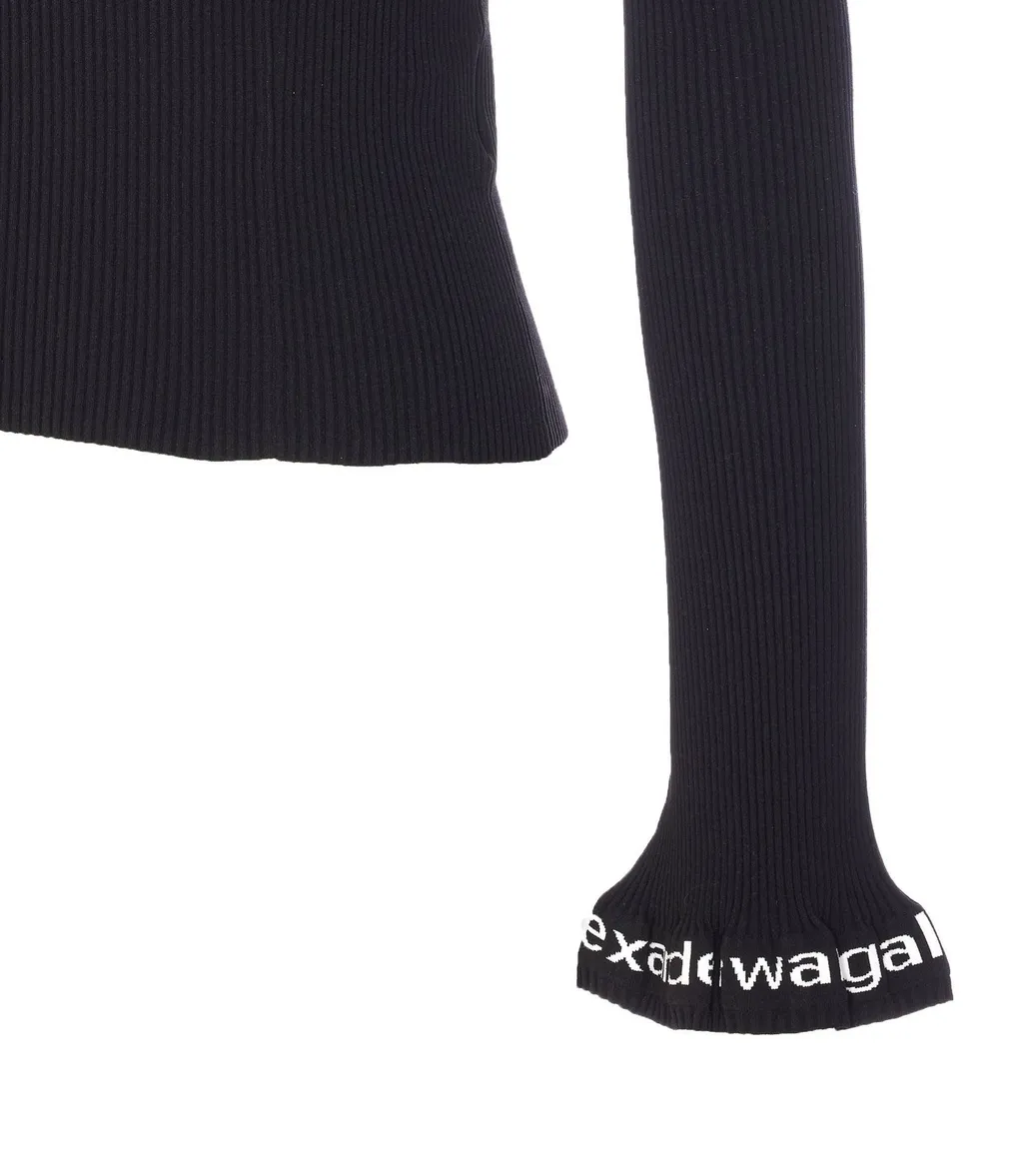 Logo Detailed Half-Zip Sweater