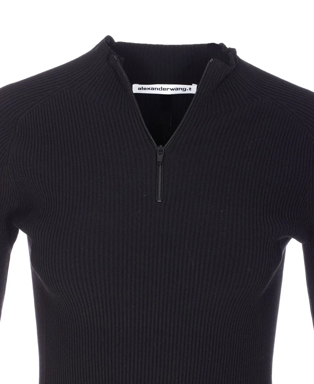 Logo Detailed Half-Zip Sweater