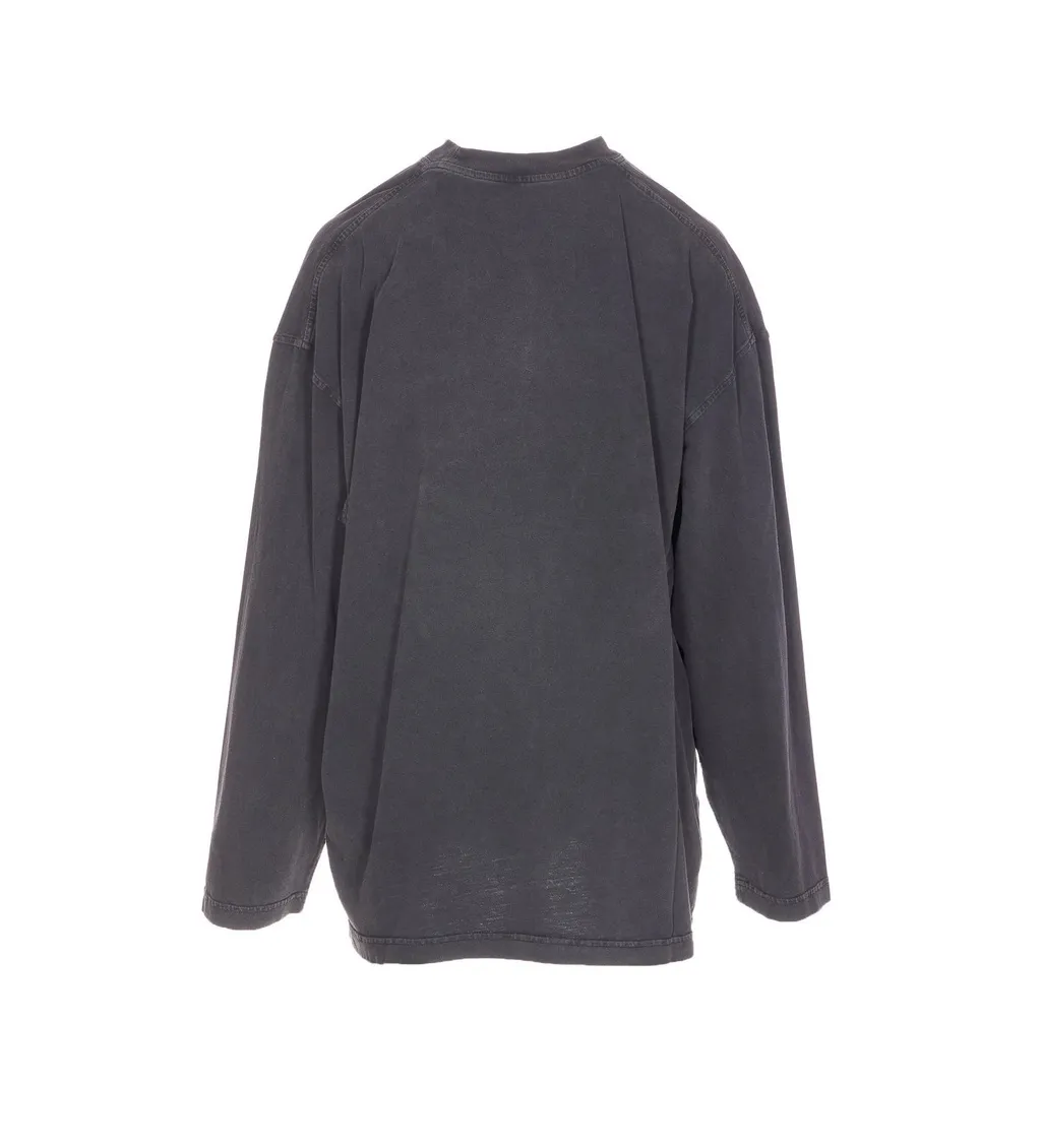 Shield Graphic Printed Long Sleeved T-Shirt