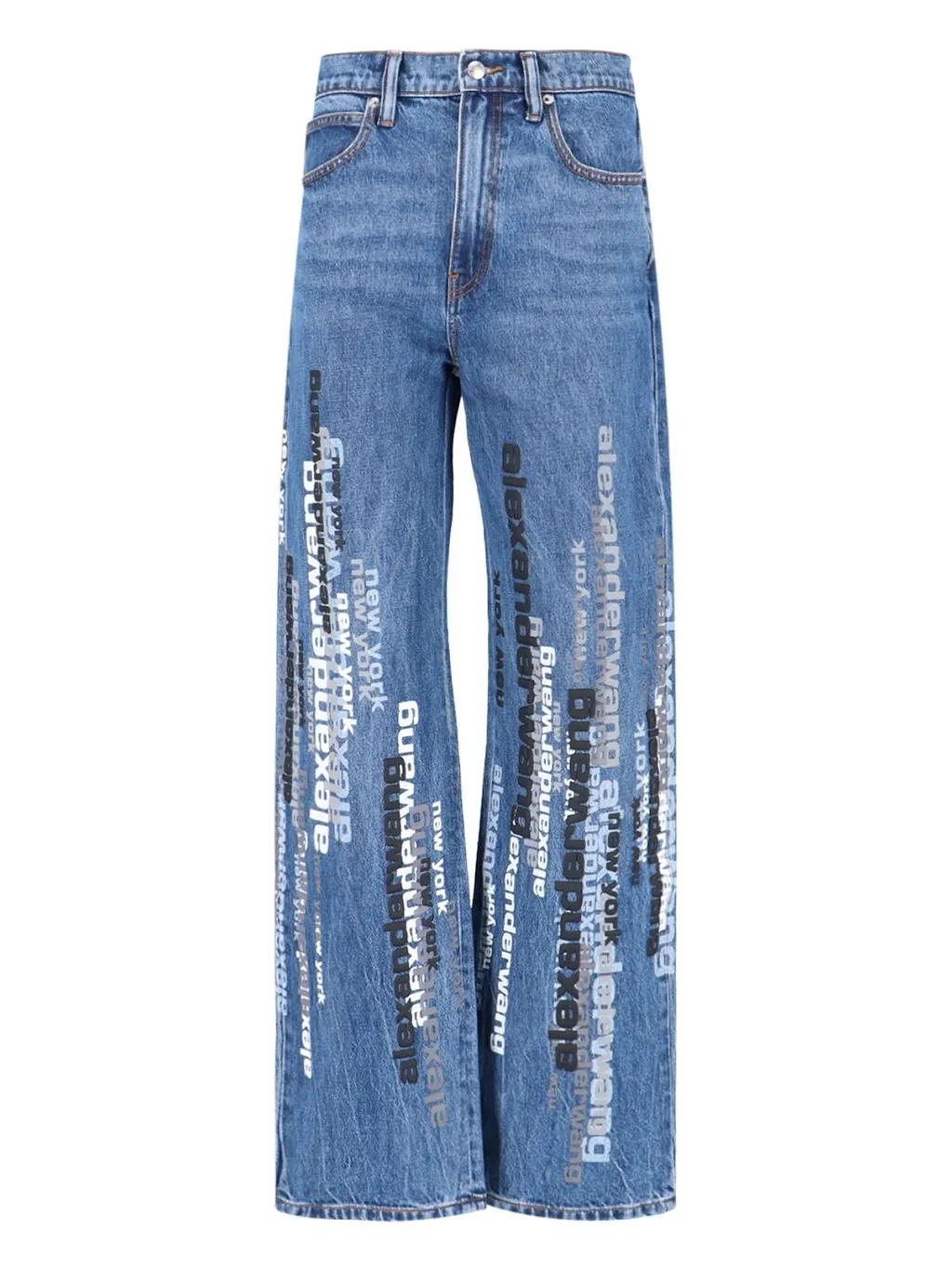 Ez Vertical Logo Screen Print Jeans