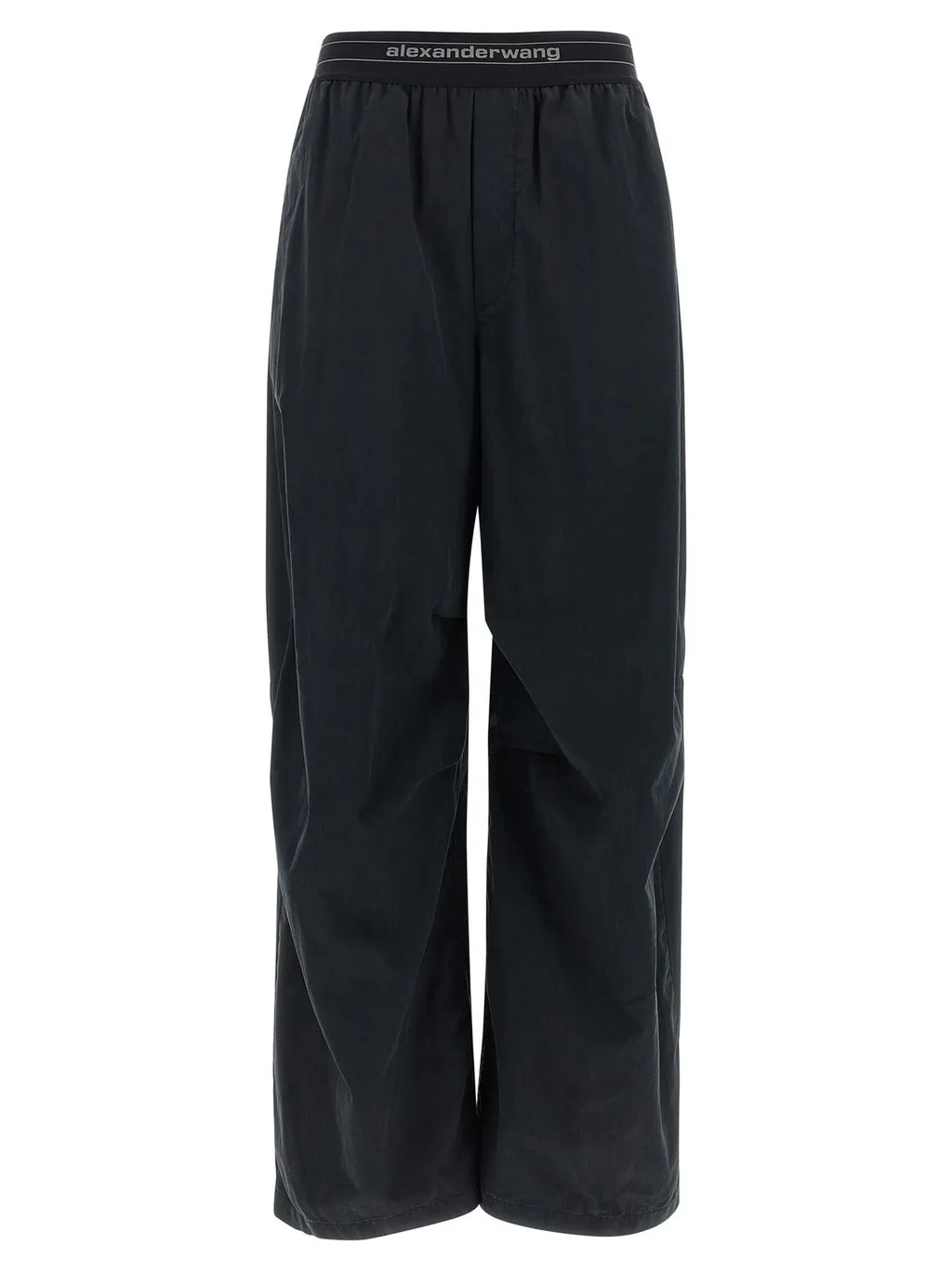 Logo Waistband Mid-Waisted Pants