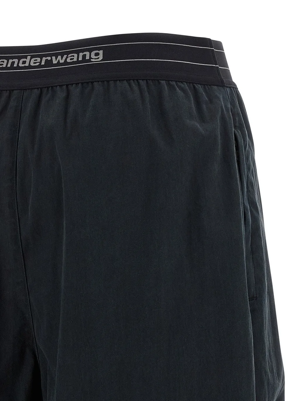 Logo Waistband Mid-Waisted Pants
