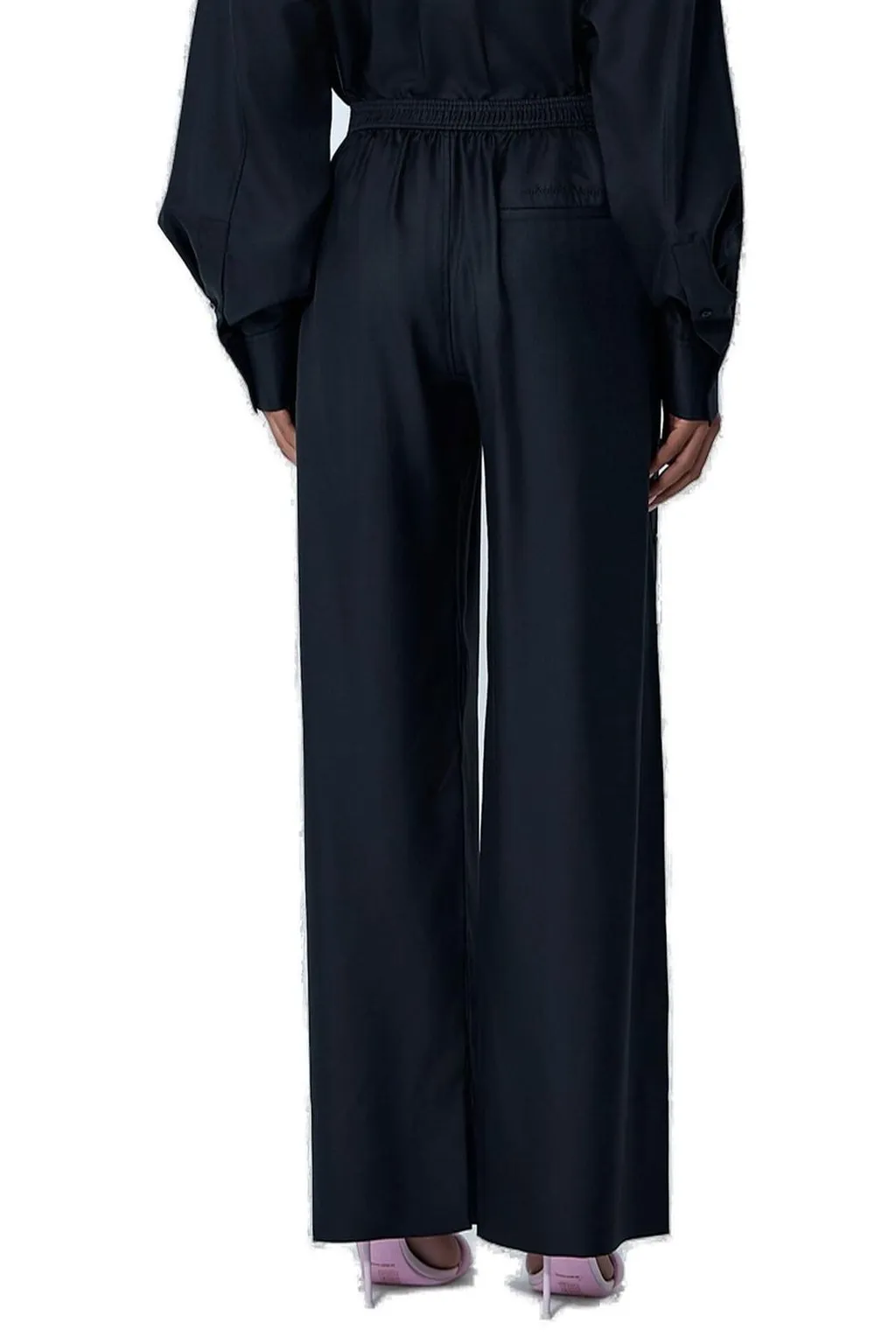 Side Placket Wide Leg Pants