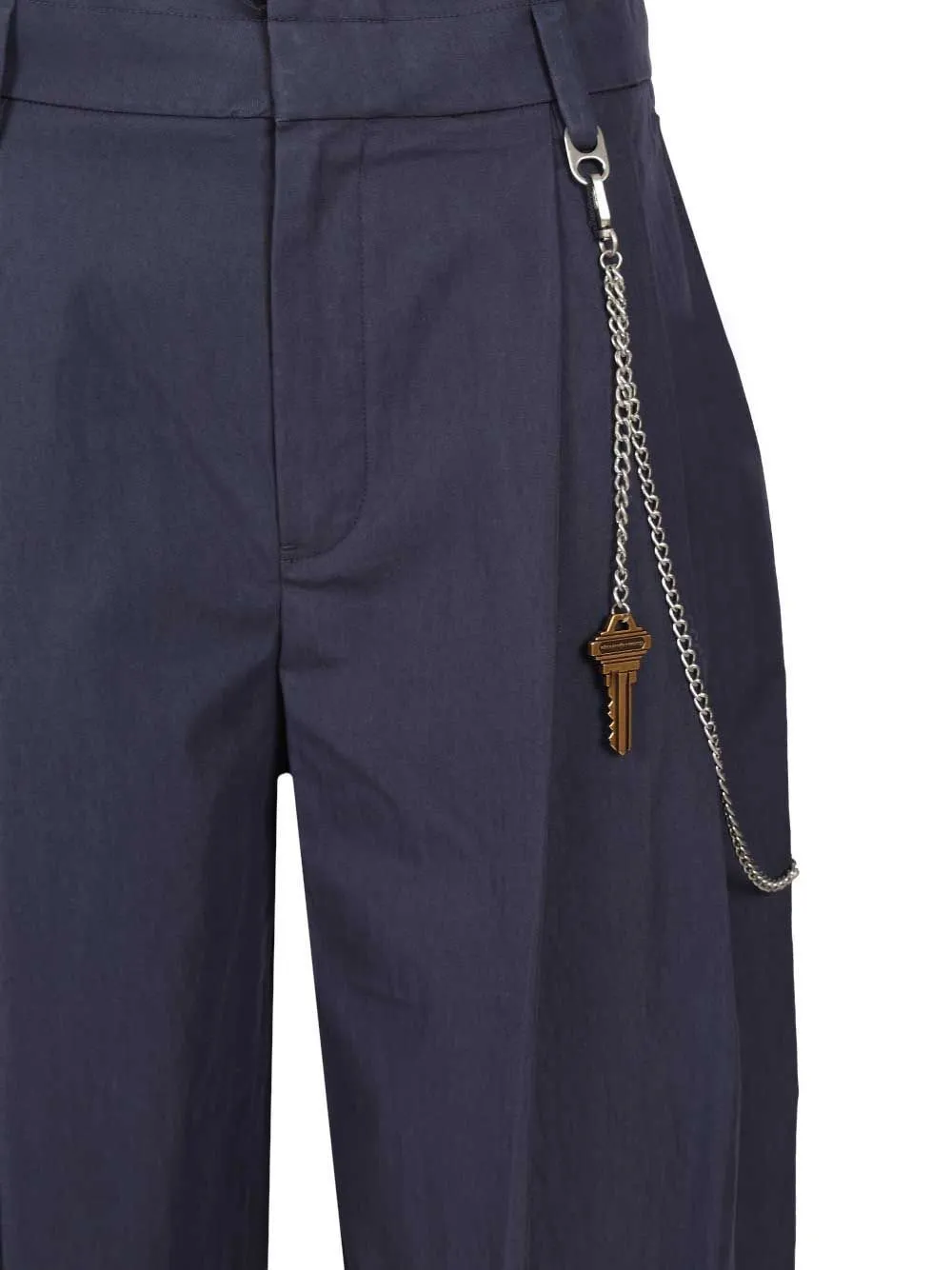 Mid Rise Pleated Trousers