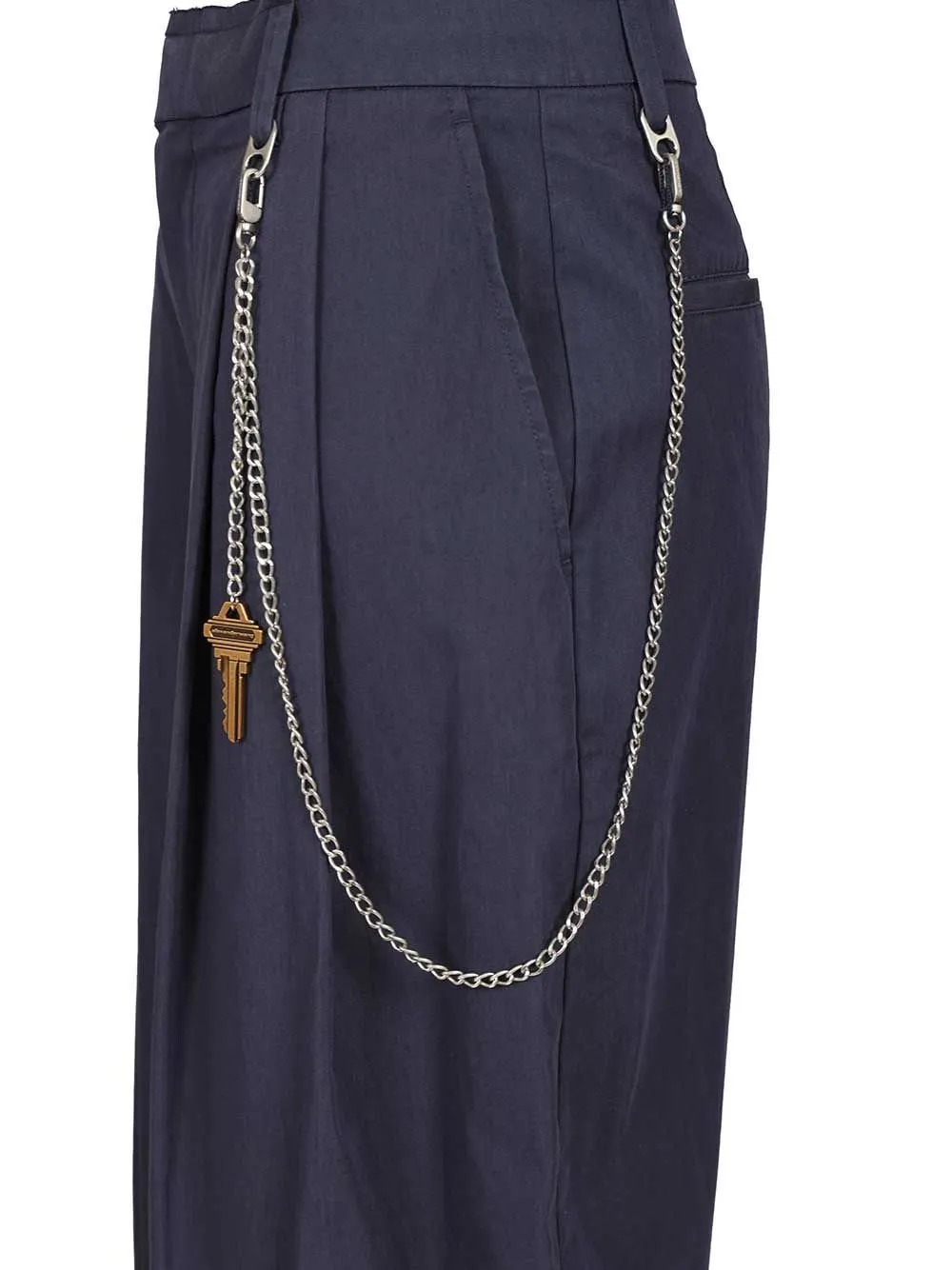 Mid Rise Pleated Trousers