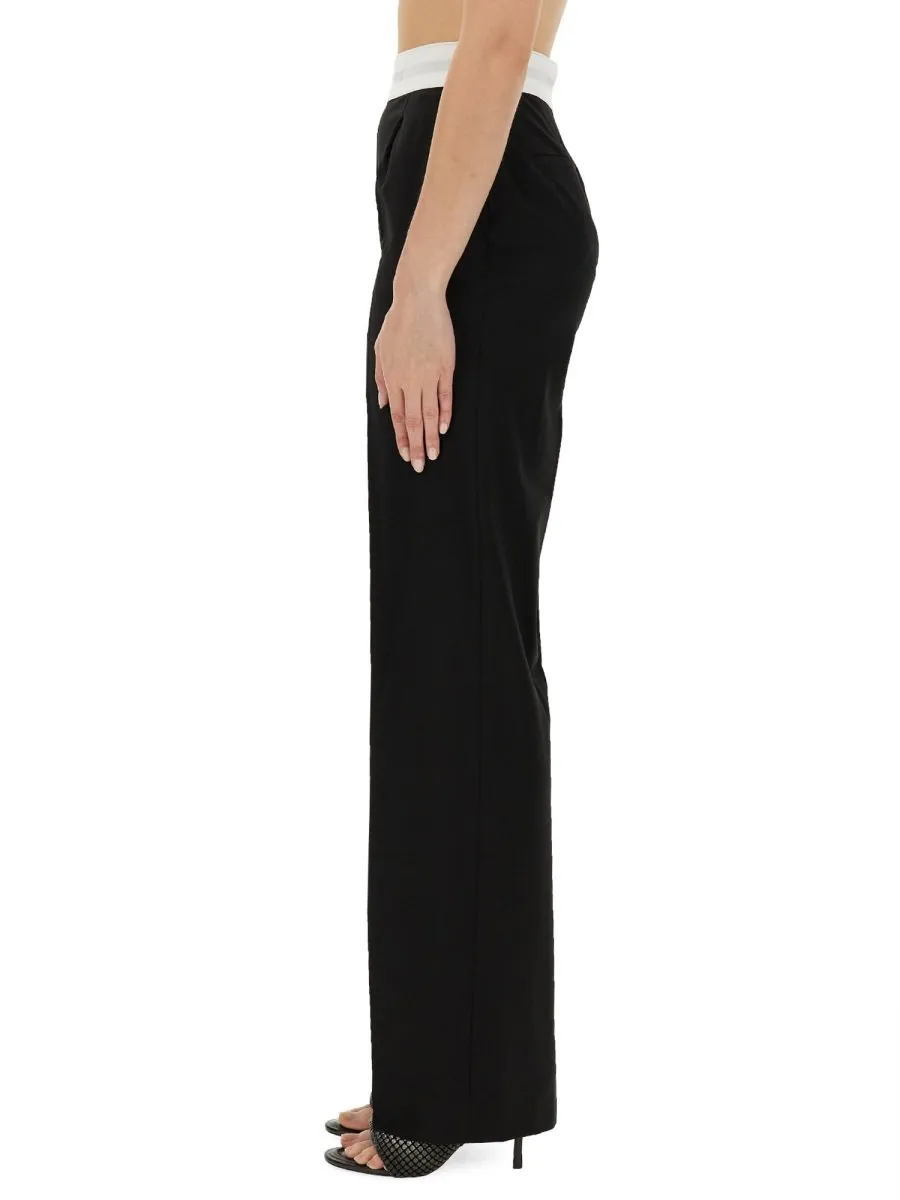 High-Waisted Pleated Pants