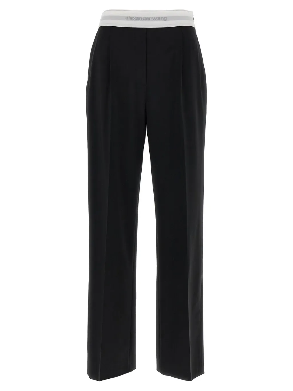 High-Waisted Pleated Pants