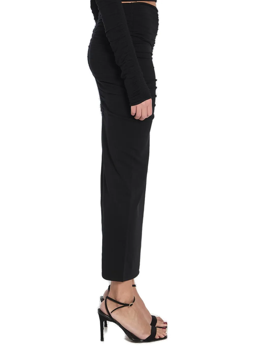 Ruched Maxi Skirt