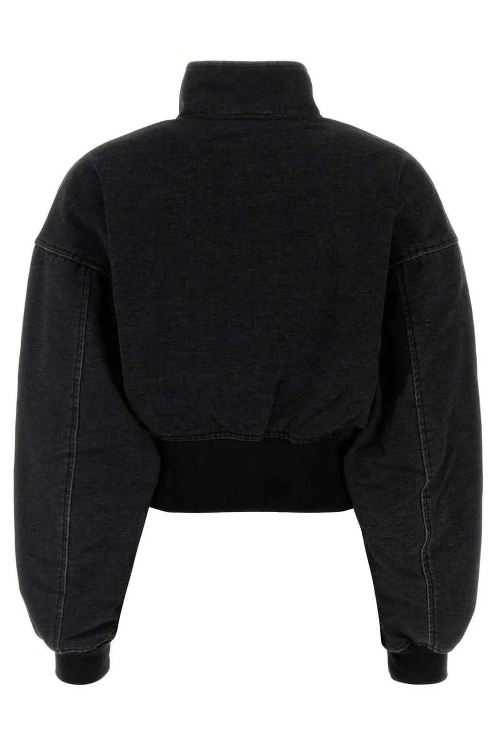 Denim Funnel Neck Jacket