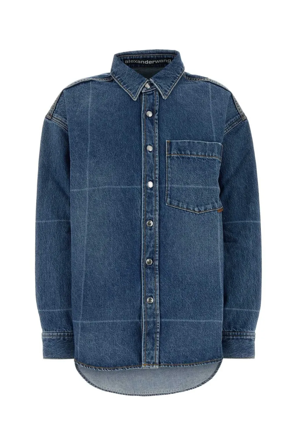 Vintage-Effect Denim Shirt
