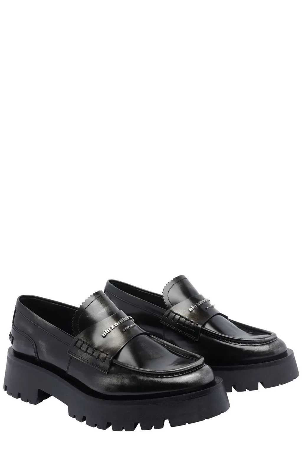 Logo-Lettering Loafers