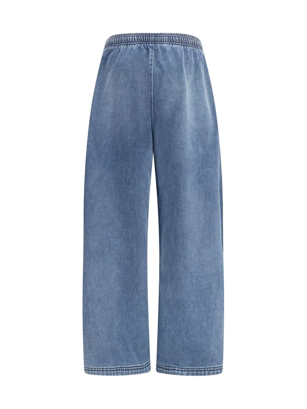 Oversized Elastic Waist Jeans