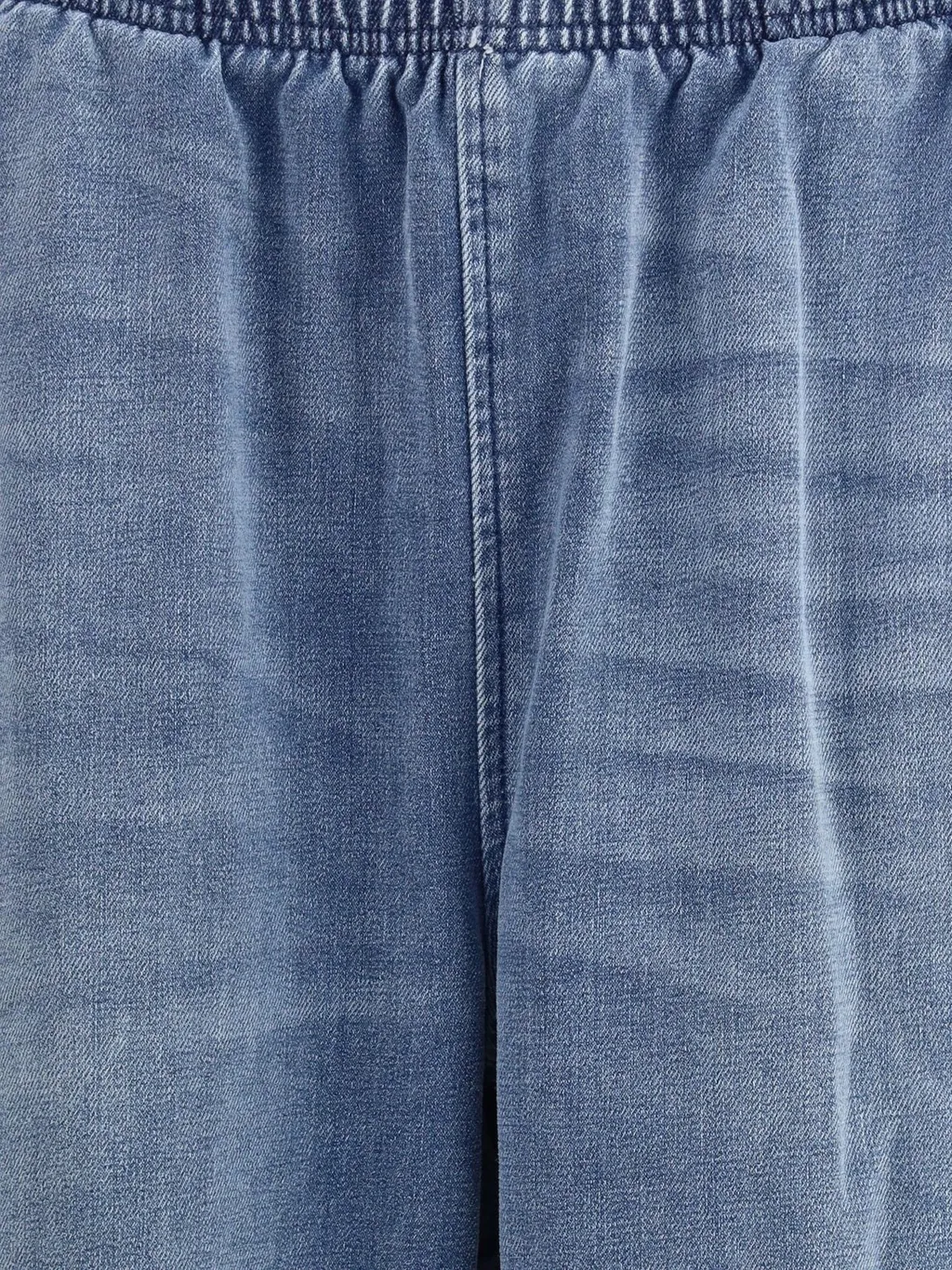 Oversized Elastic Waist Jeans