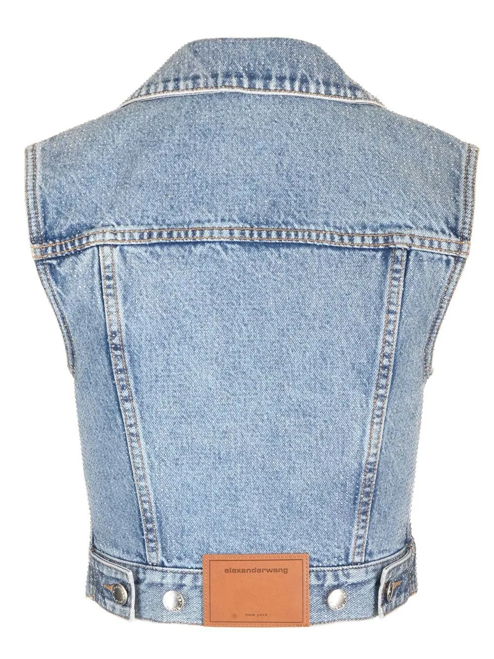 Tie Detailed Denim Gilet