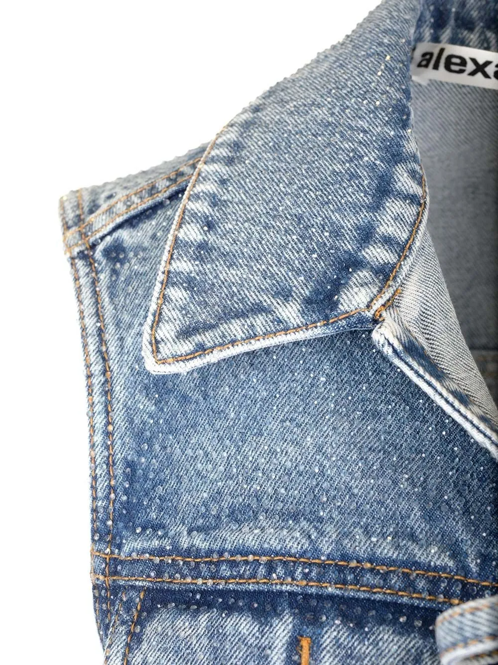 Tie Detailed Denim Gilet