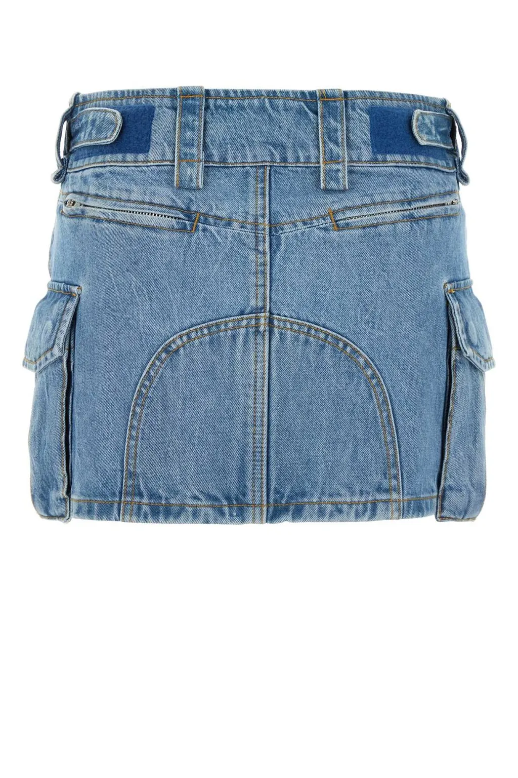 Mid-Rise Pocket Cargo Miniskirt