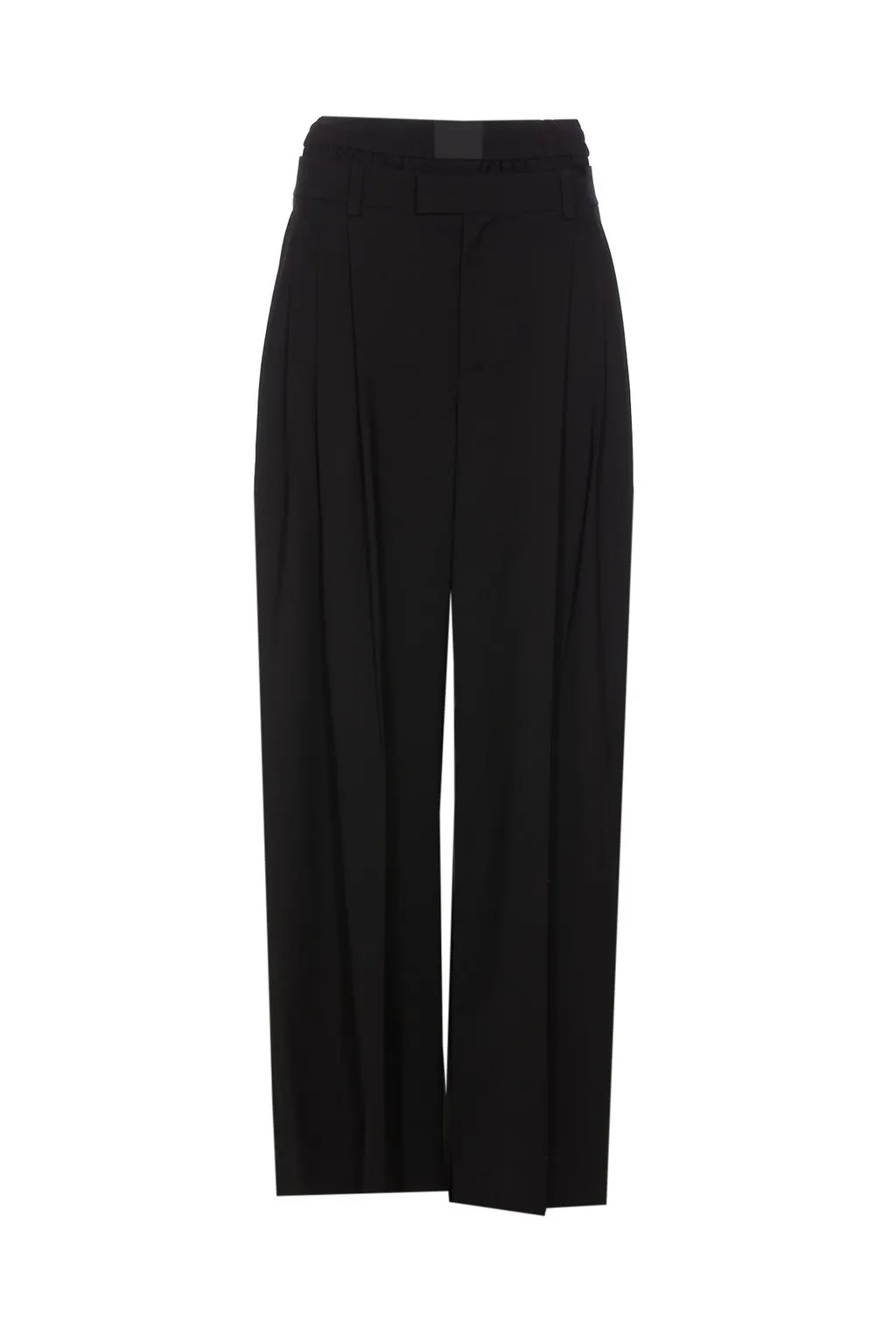 Layered Straight-Leg Pants
