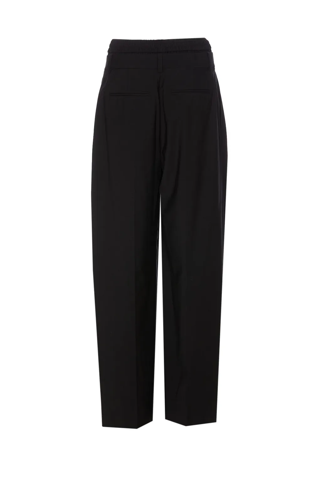 Layered Straight-Leg Pants