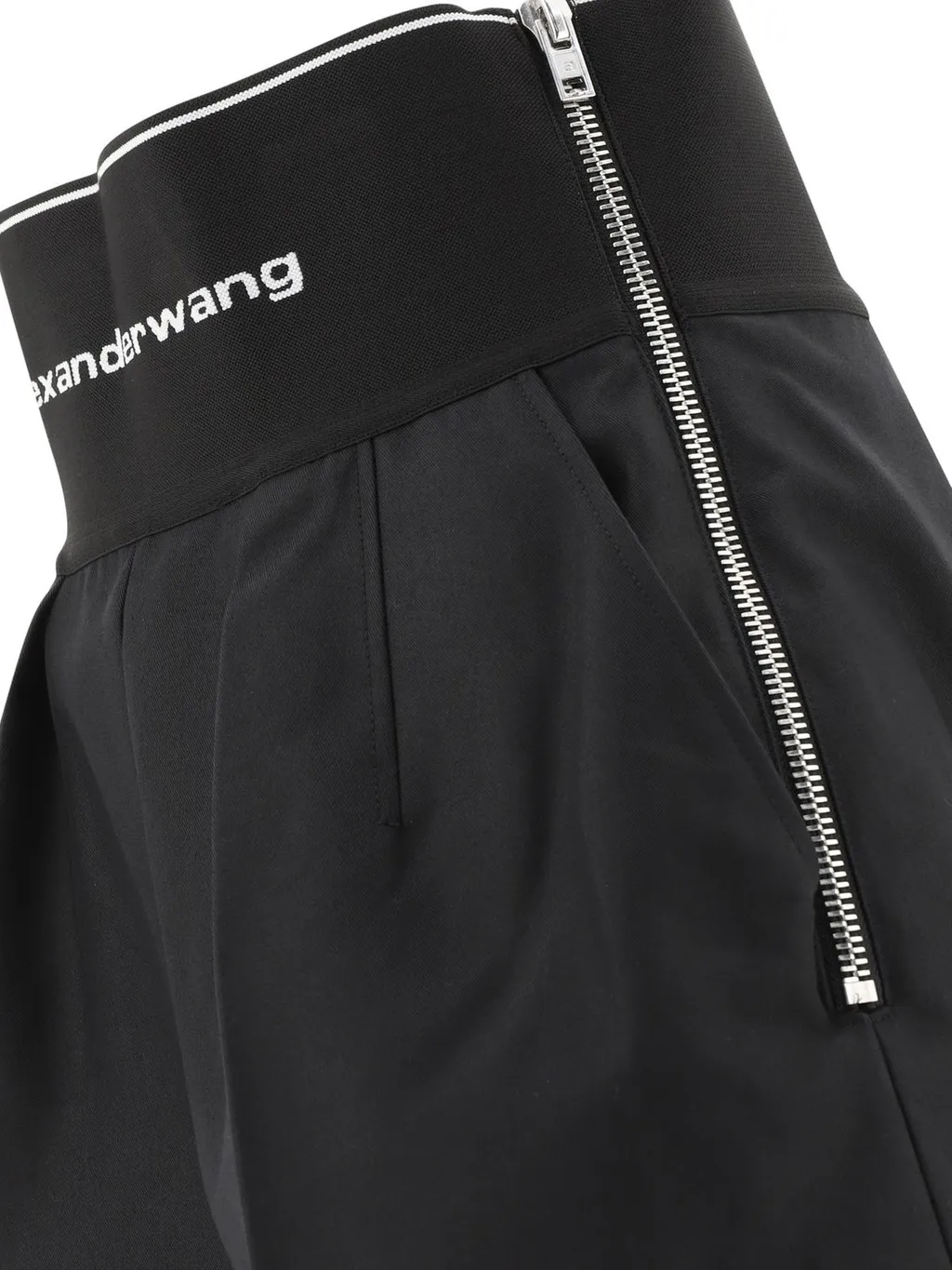 Logo Waistband High-Waist Shorts