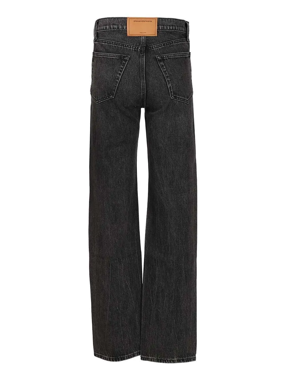 Mid-Rise Straight-Leg Jeans