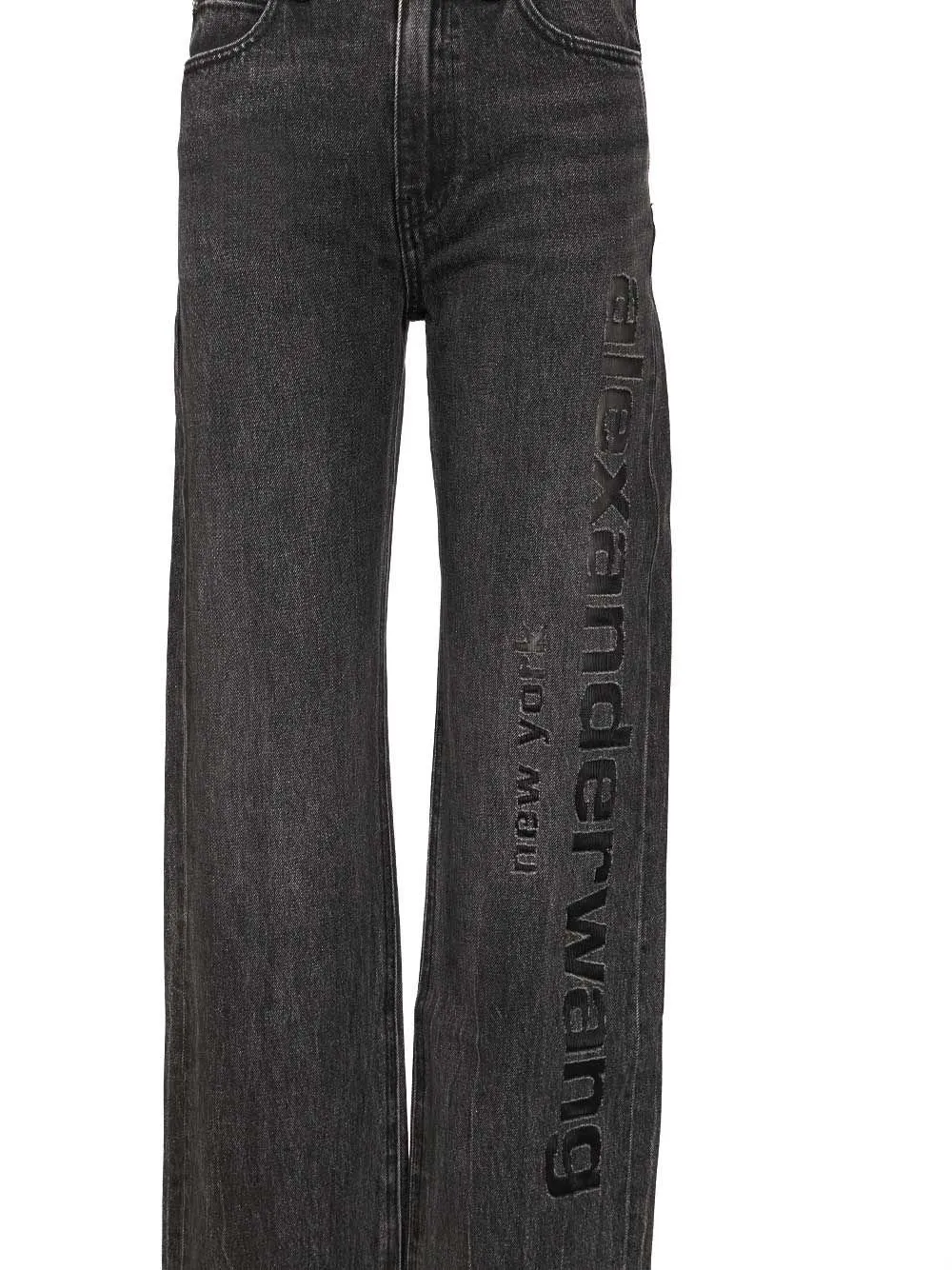 Mid-Rise Straight-Leg Jeans
