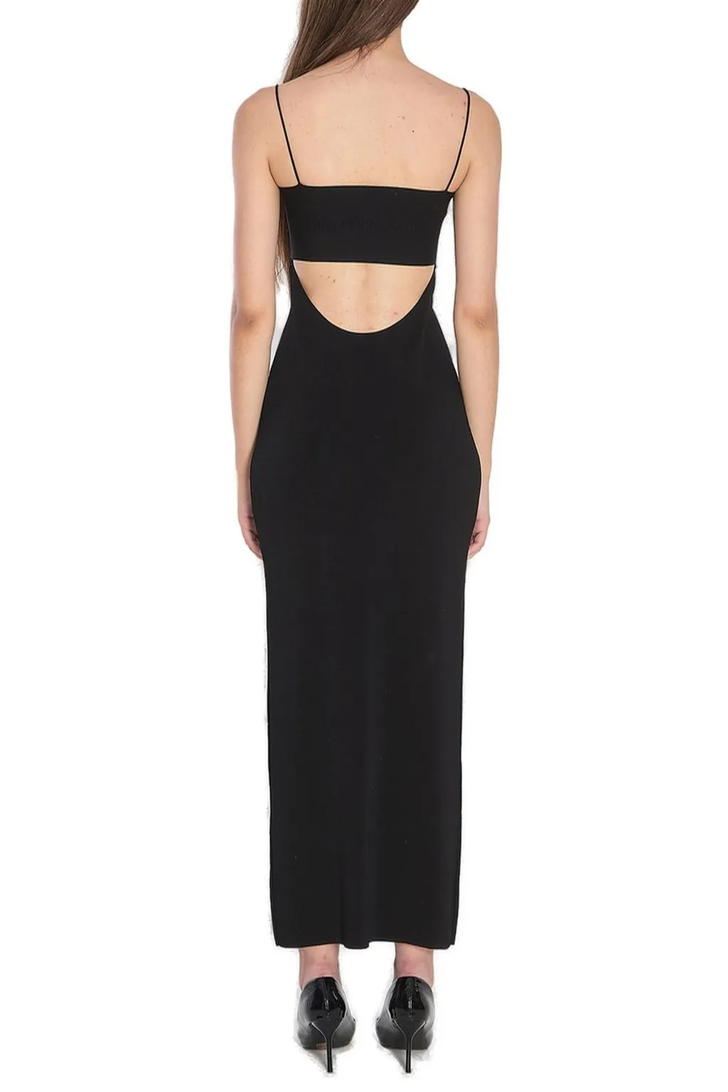 Logo Jacquard Slip Dress