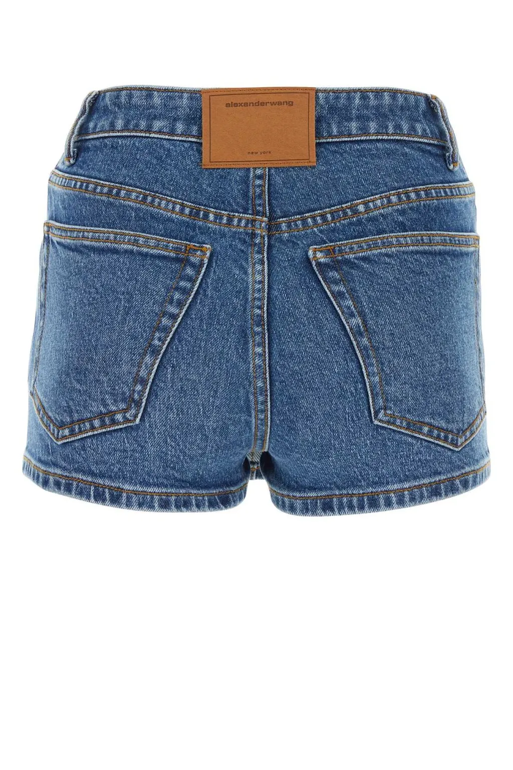 Mid-Waisted Denim Skort