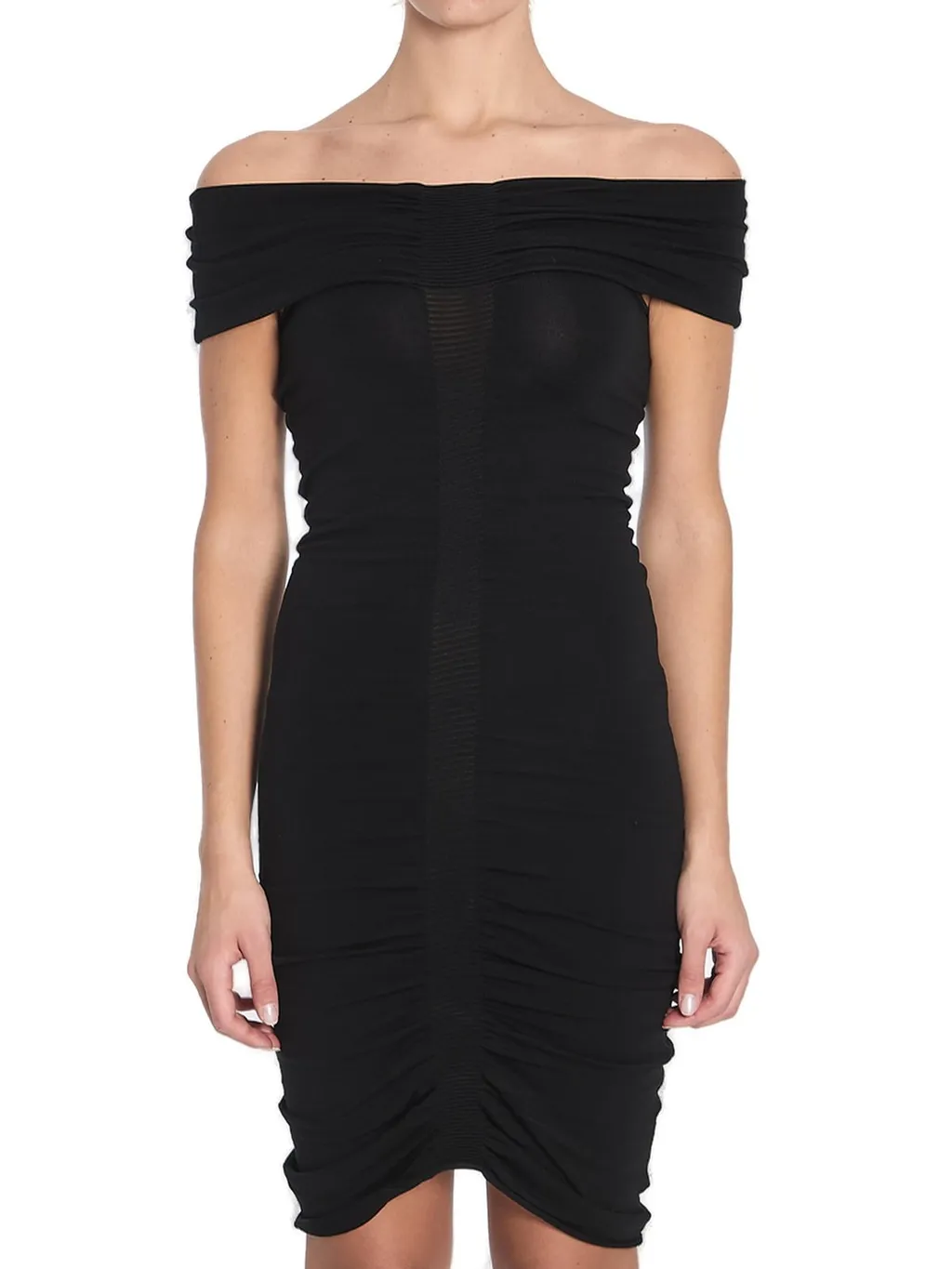 Off-Shoulder Ruched Dress