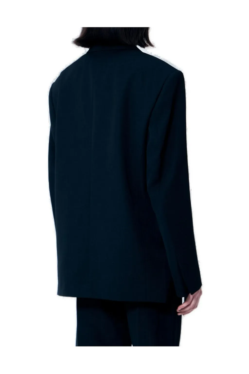Exaggerated Split Front Boxy Blazer