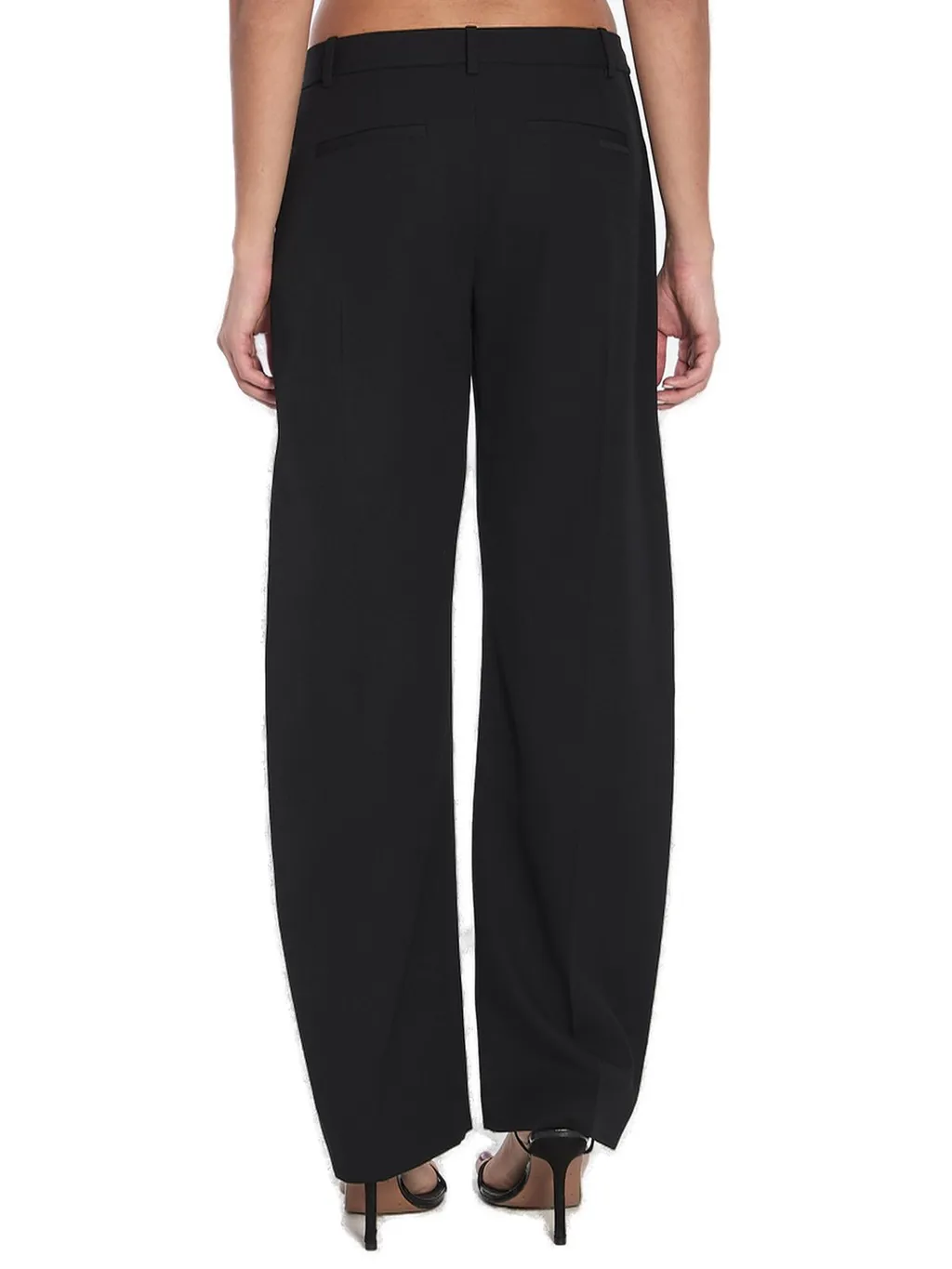 Mid-Waisted Tailored Trousers