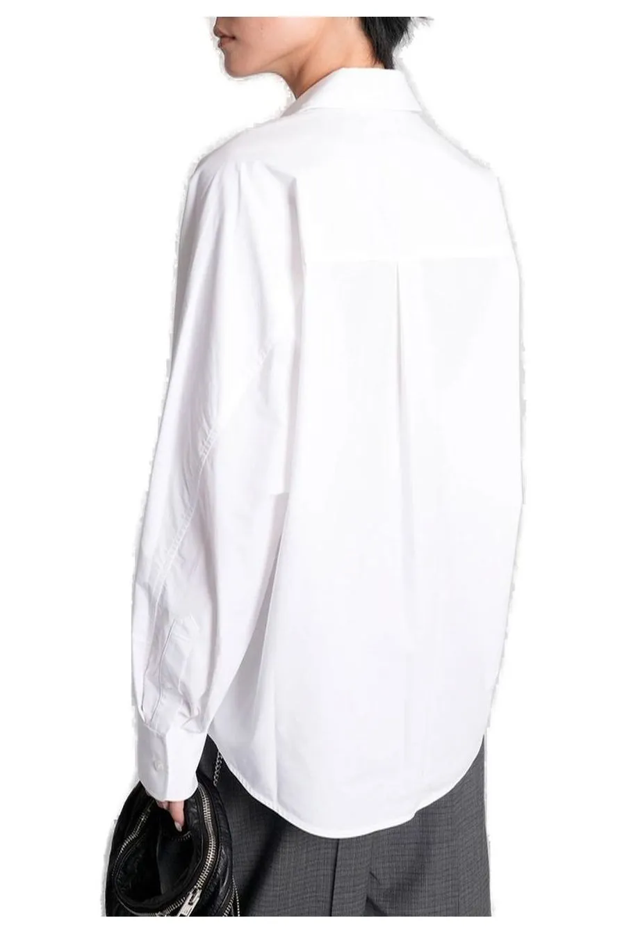Long-Sleeved Oversized Shirt
