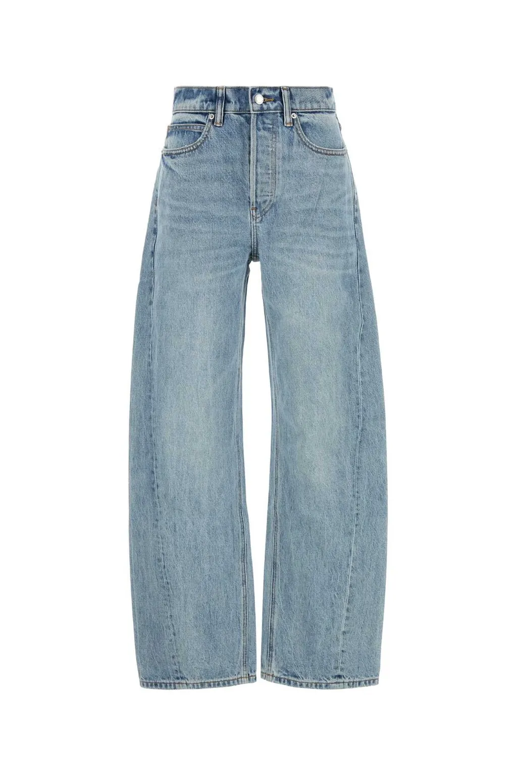 Mid-Waisted Wide-Leg Jeans