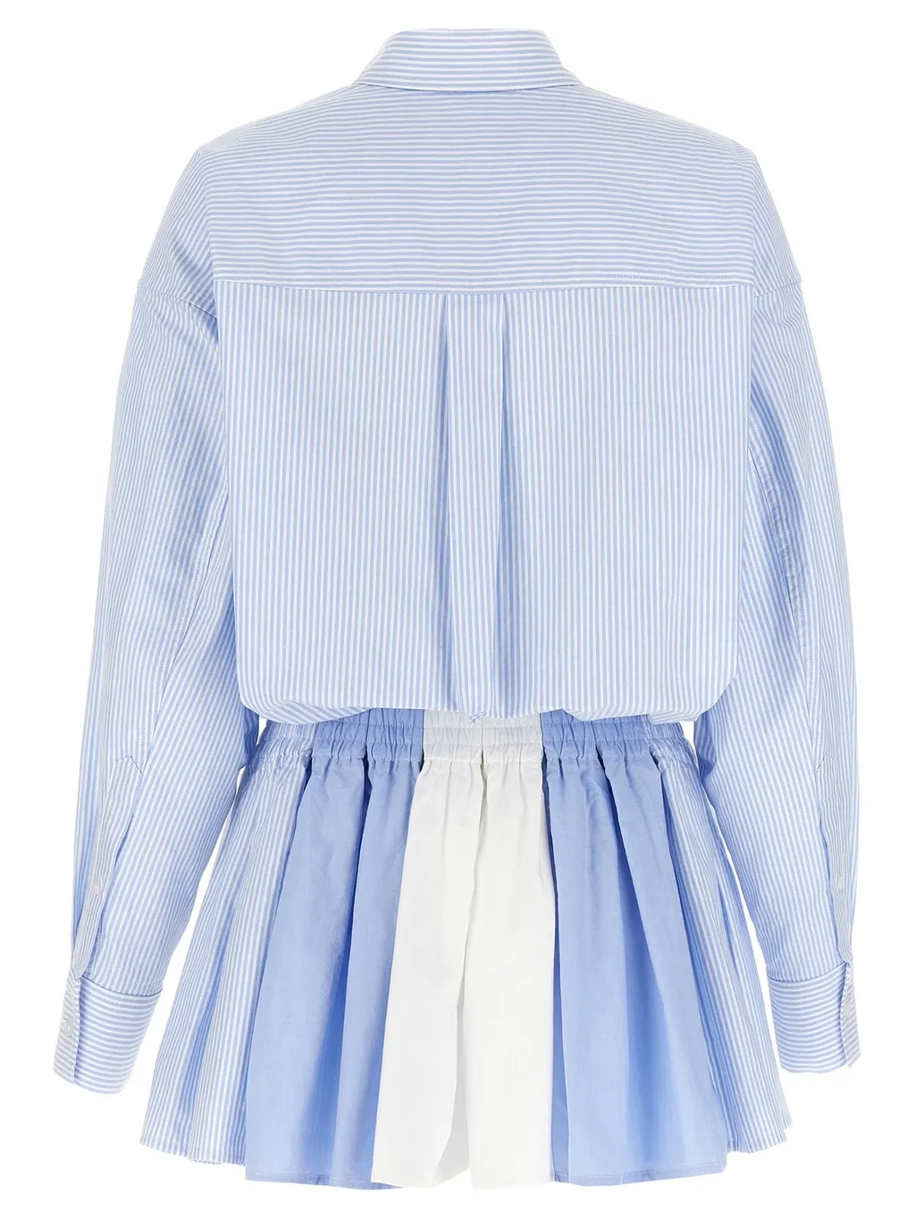 Pleated Boxer Romper Jumpsuit