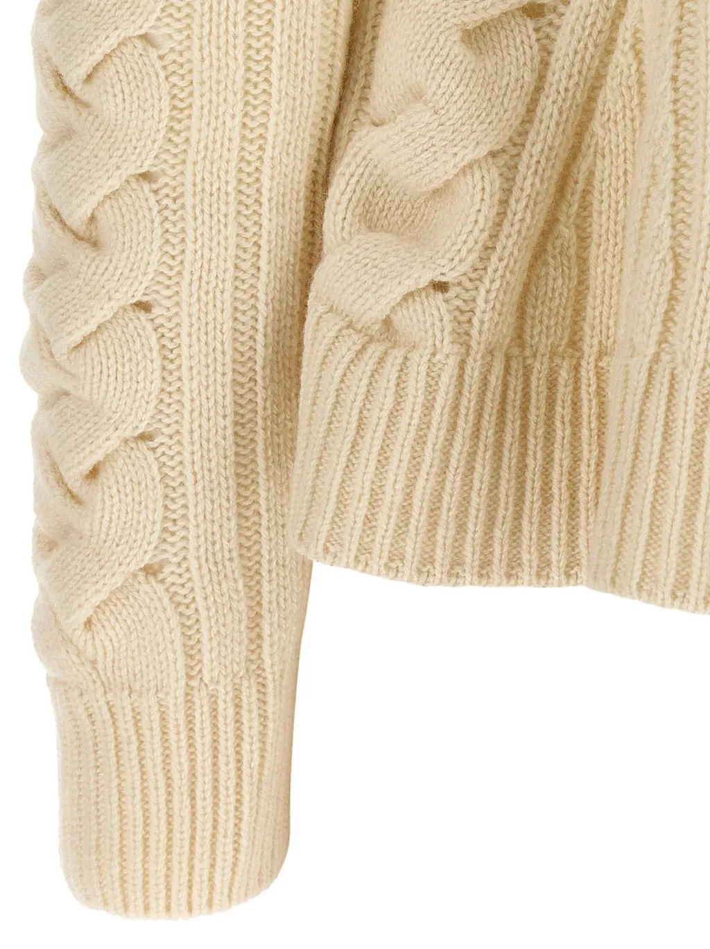 Peplum Cable-Knit Jumper
