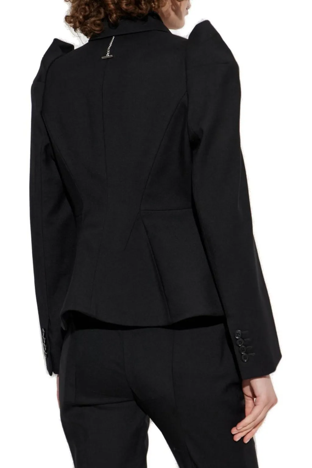 Pinched Shoulder Double Breasted Jacket