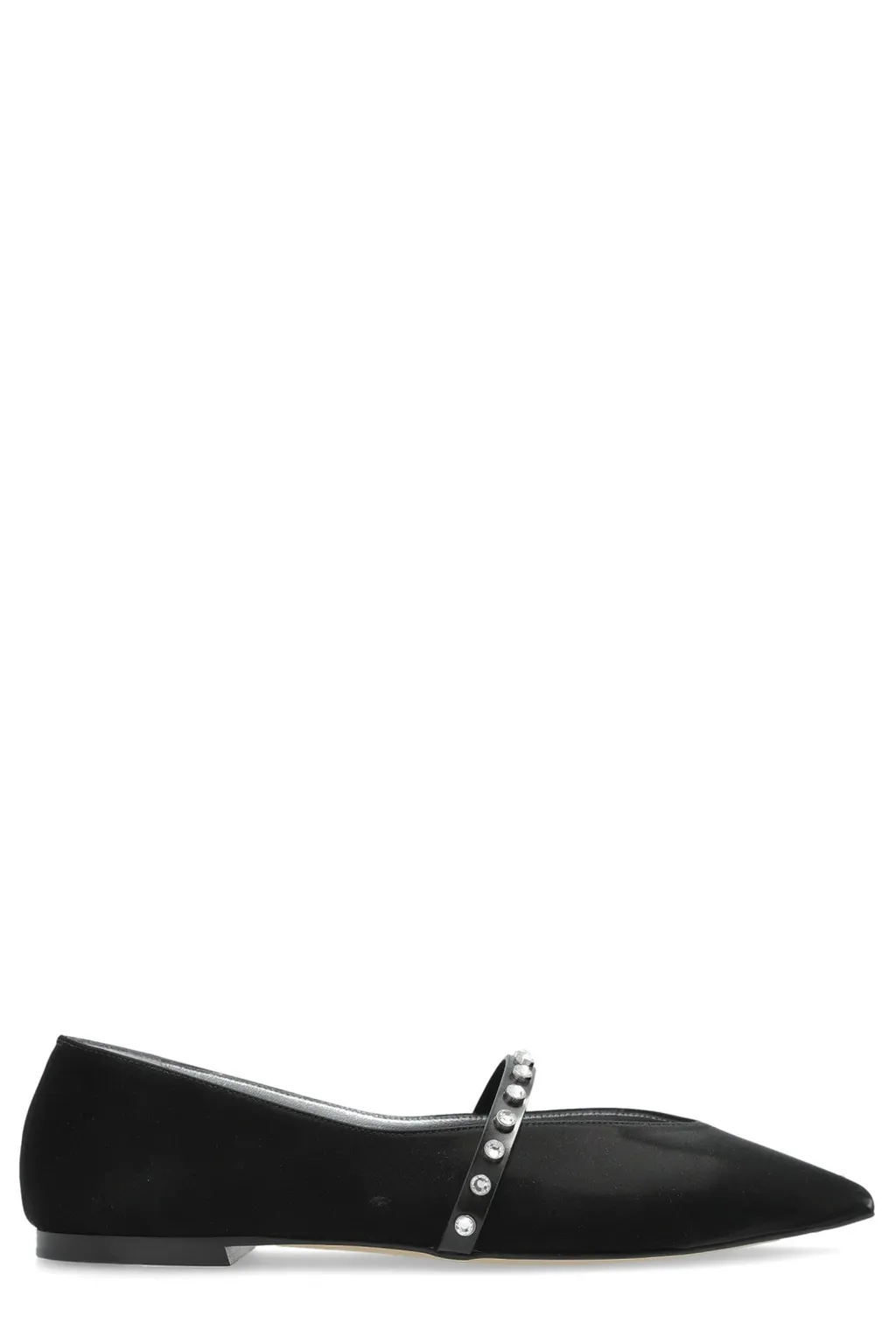 Stud-Embellished Ballerina Flats