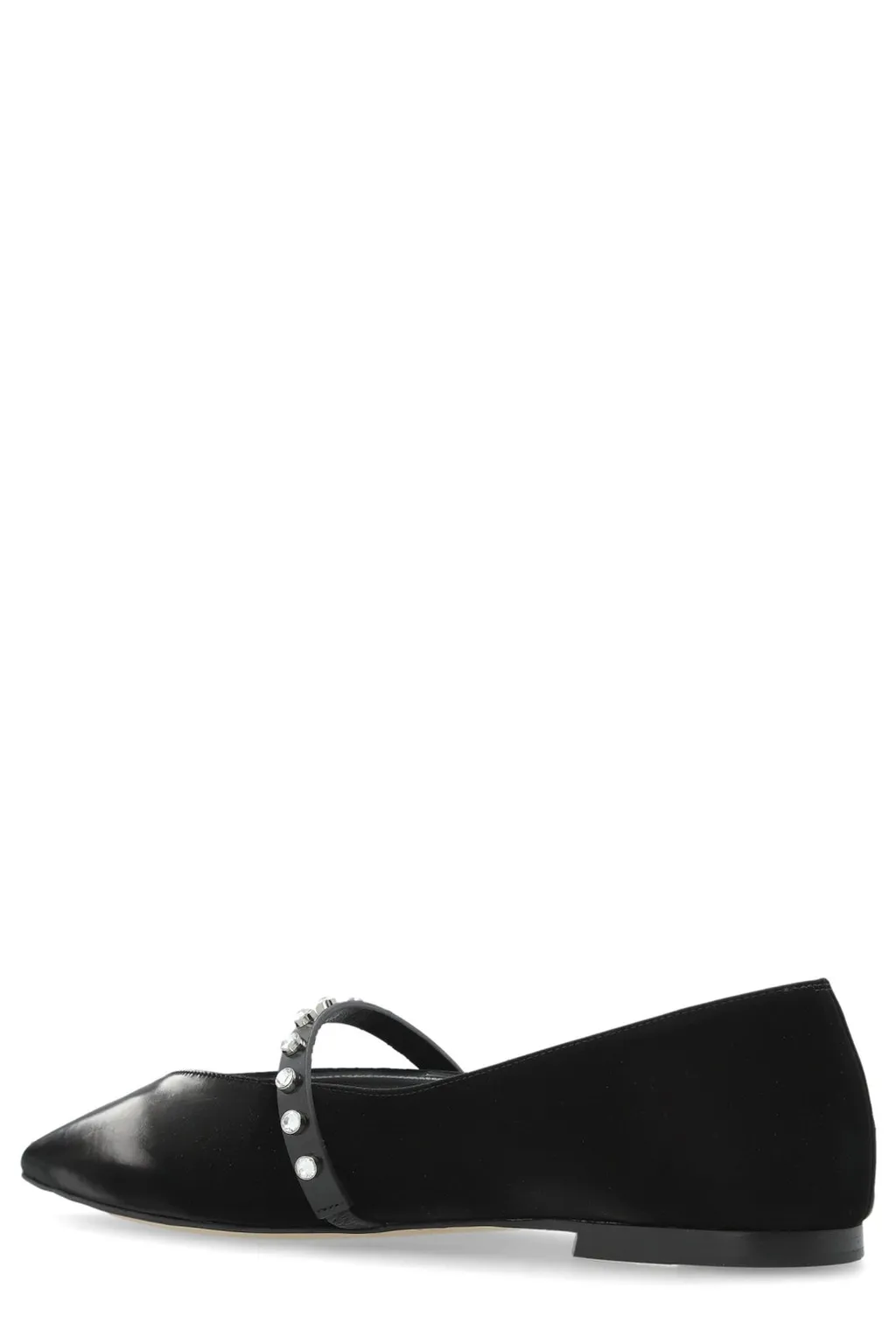 Stud-Embellished Ballerina Flats