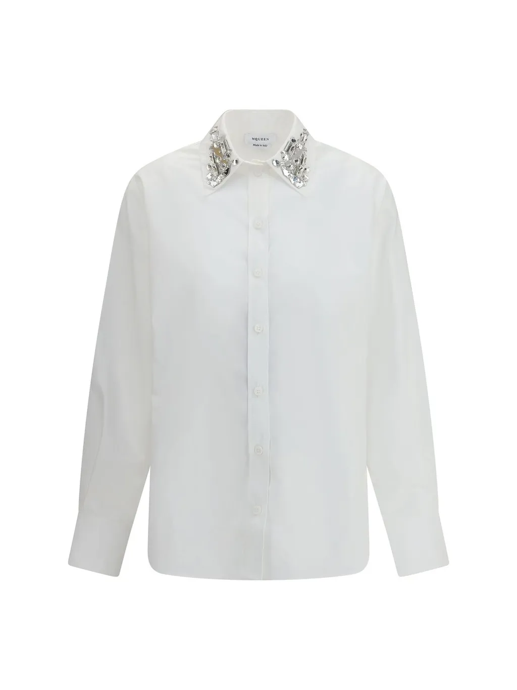 Long Sleeved Embellished Collar Shirt