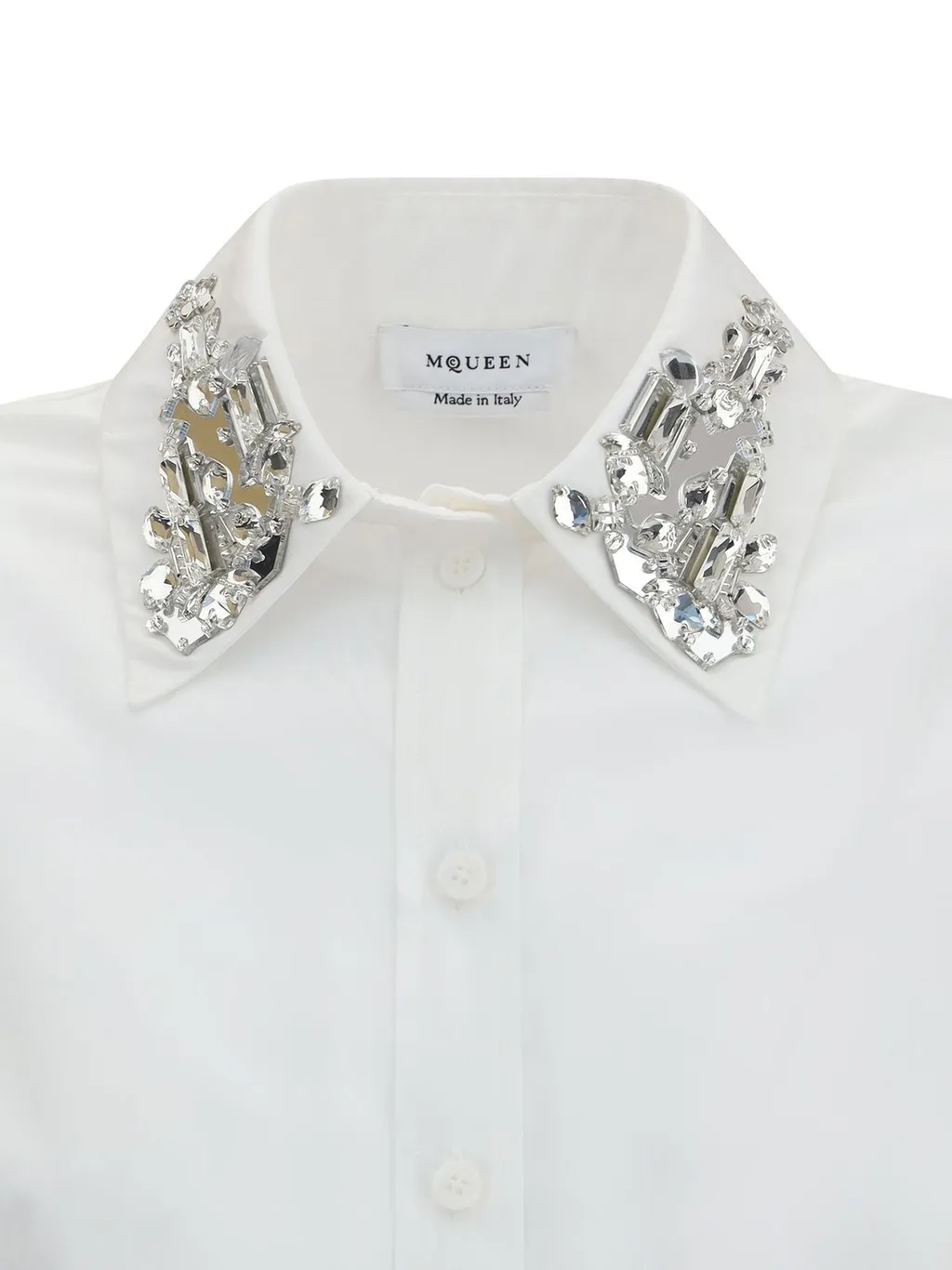 Long Sleeved Embellished Collar Shirt