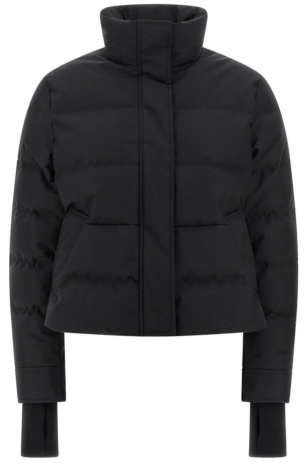 High-Neck Cropped Down Jacket