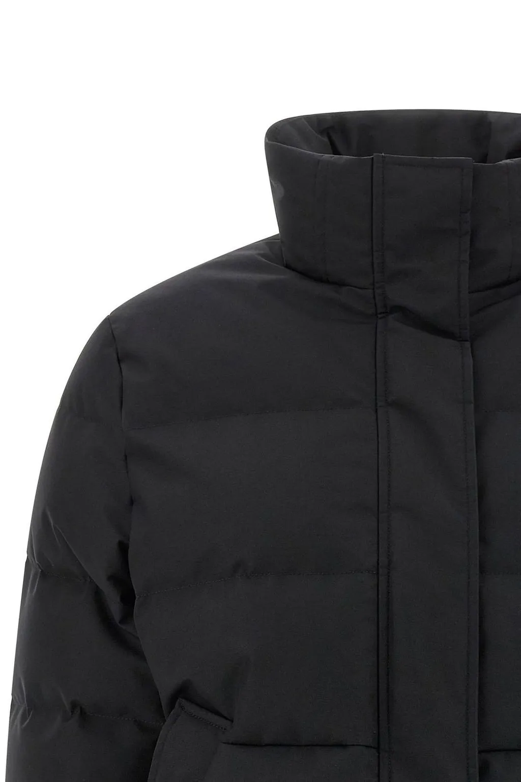 High-Neck Cropped Down Jacket
