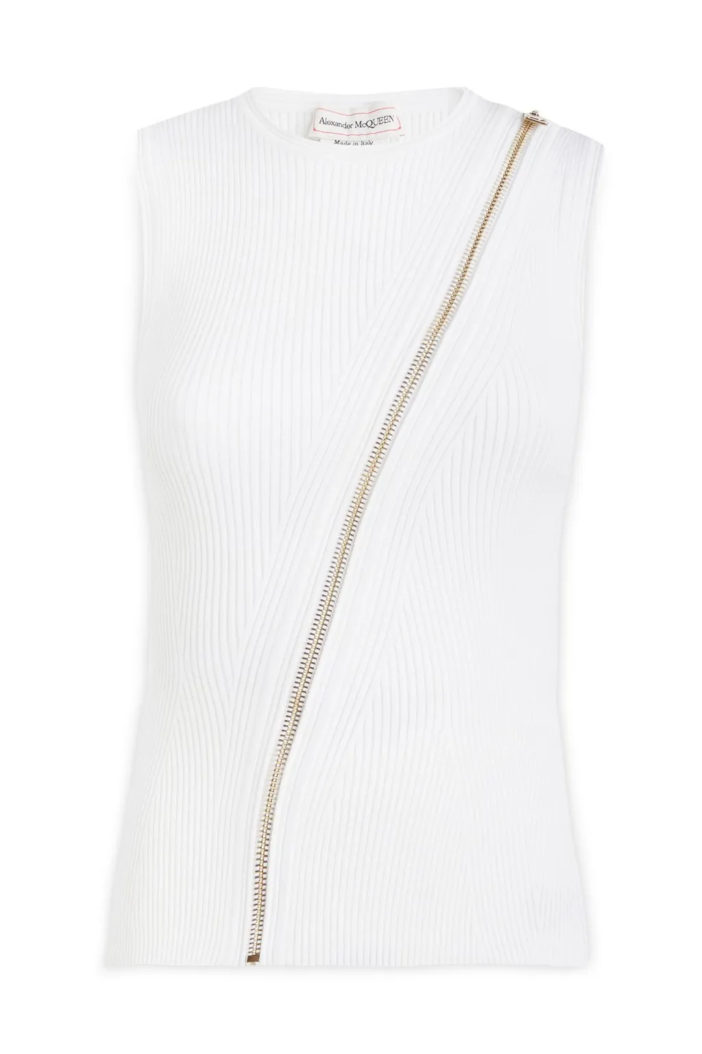 Crewneck Sleeveless Knitted Top